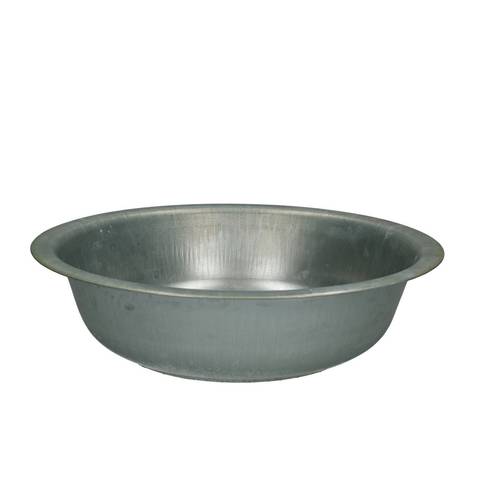 Zink Schale silber D34x8cm