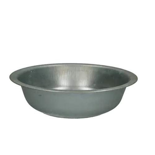Zink Schale silber D34x8cm