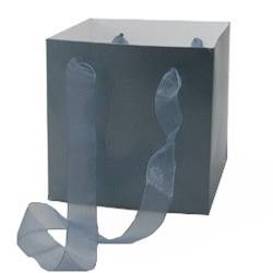 Tasche Glossy silber 16x16x16cm