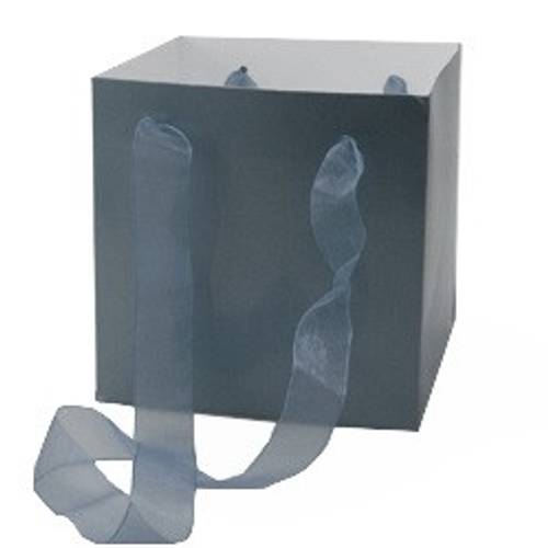 Tasche Glossy silber 16x16x16cm