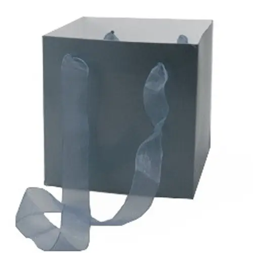 Tasche Glossy silber 16x16x16cm