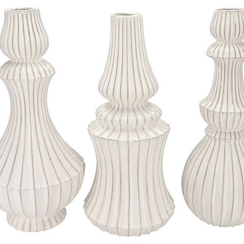 Keramik Vase Mika mix weiss  28x57cm