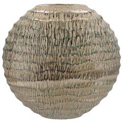 Keramik Vase Inga Jada Wave grün 51x17x50cm