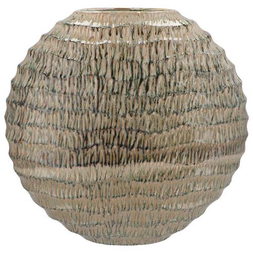 Keramik Vase Inga Jada Wave grün 51x17x50cm