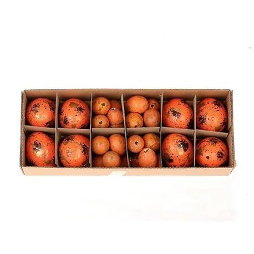 Hühnerei/Wachtelei orange mix  x8/24