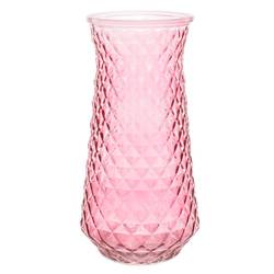 Glas Vase Both rosa D11cm H23cm