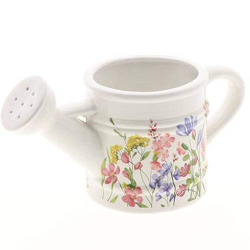 Keramik Gieskanne Fiori D28cm H13cm