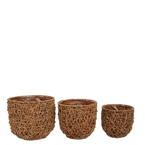 Korb Georgina 3/Set braun D31cm H27cm