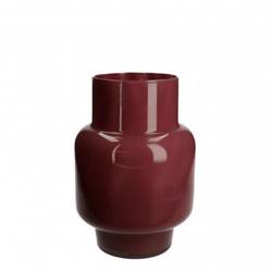 Glas Vase Pien weinrot D17cm H25cm
