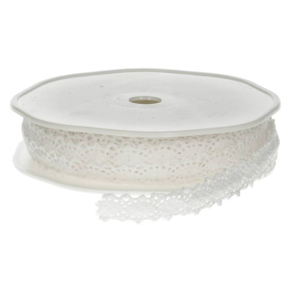 Band Spitze weiss 12mm 10m