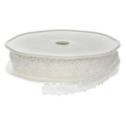 Band Spitze weiss 12mm 10m