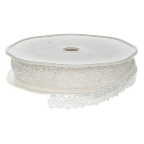 Band Spitze weiss 12mm 10m