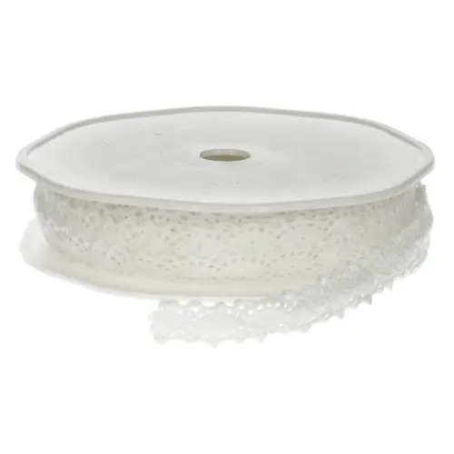 Band Spitze weiss 12mm 10m