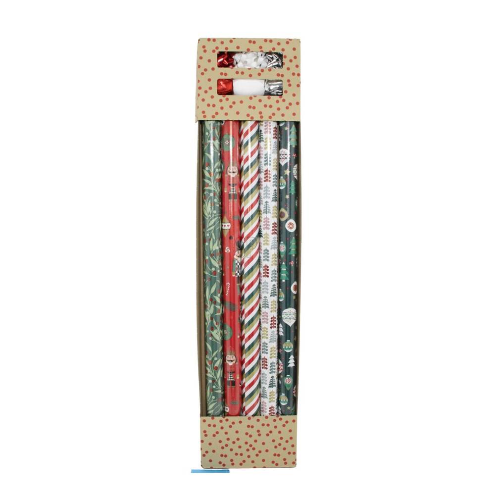 Geschenk Papier mix 70cm+Band x11