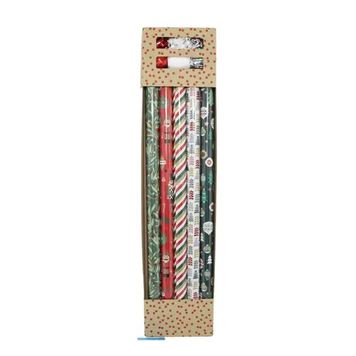 Geschenk Papier mix 70cm+Band x11