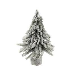 Baum Spruce grün/weiss D16cm H27cm