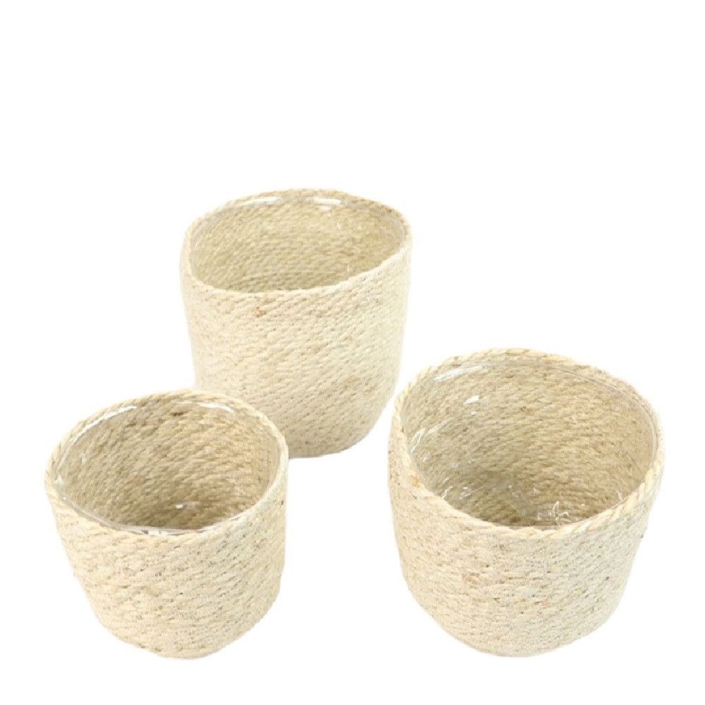 Korb Dhaka natur 3/Set D18cm H18cm
