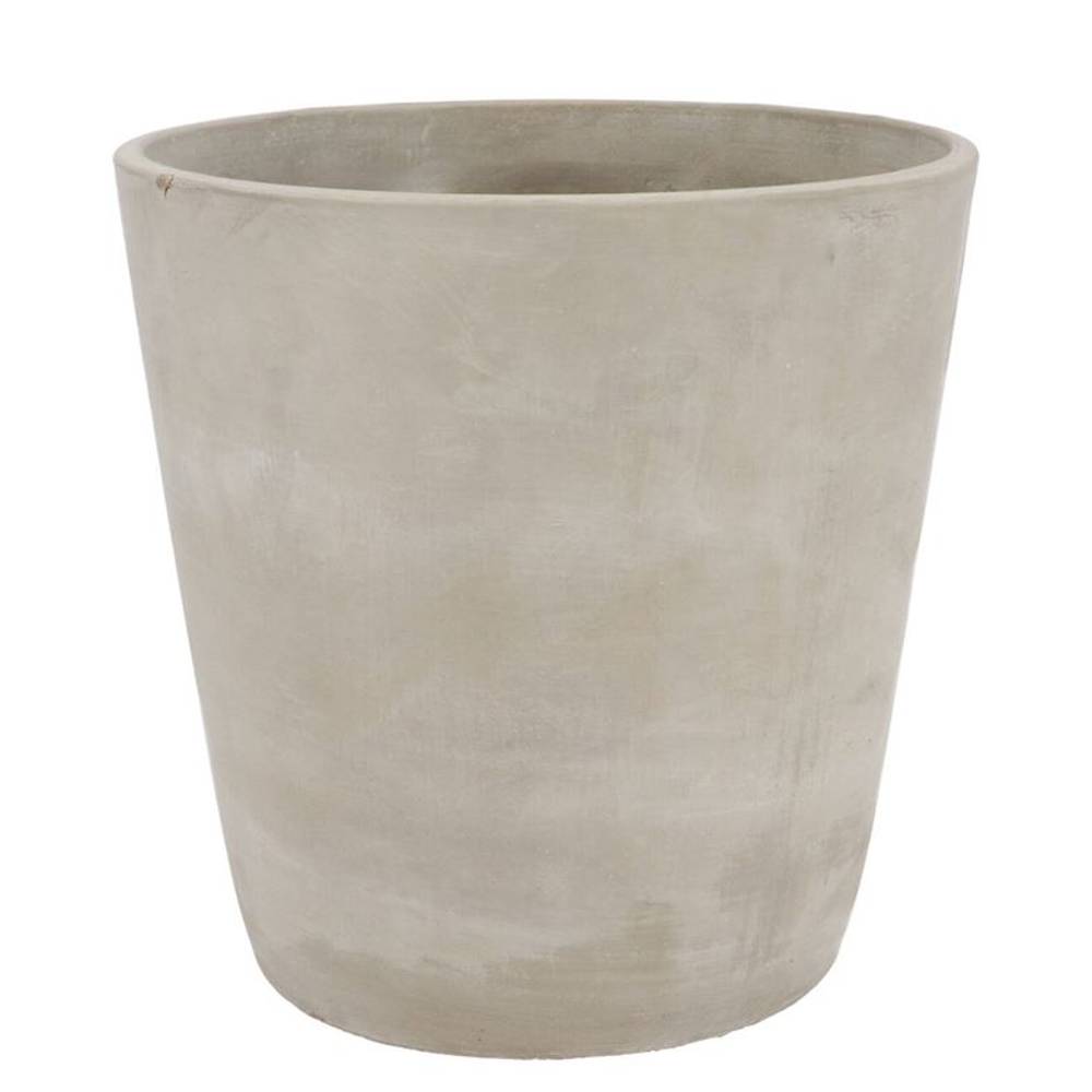 Beton Übertopf Rund grau 24x24cm