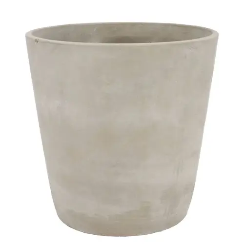 Beton Übertopf Rund grau 24x24cm