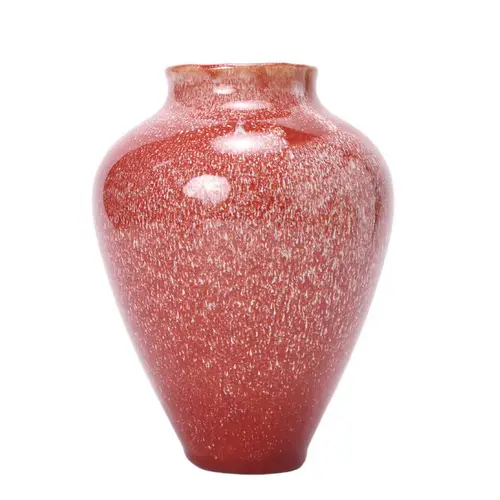 Keramik Vase Luna rot D16cm H26cm