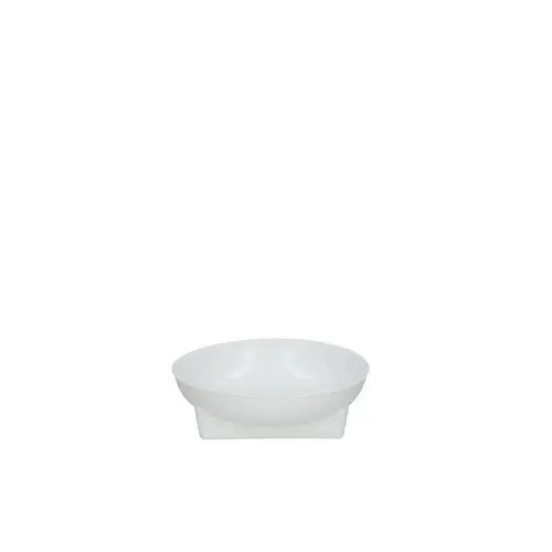 Schale Rund/4eck weiss D16cm