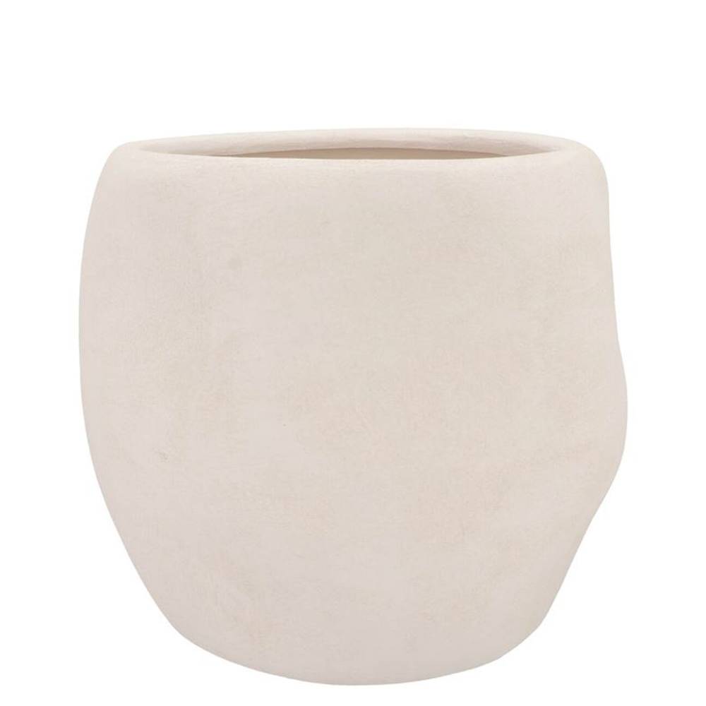 Keramik Übertopf Lisboa weiss 20x20x18cm