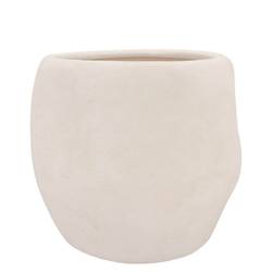 Keramik Übertopf Lisboa weiss 20x20x18cm