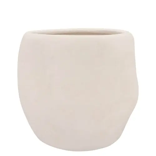 Keramik Übertopf Lisboa weiss 20x20x18cm