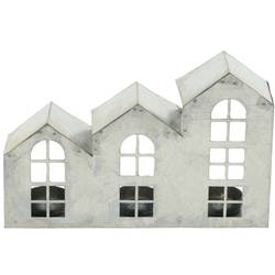 Teelichthaus Zink 24x06x15cm