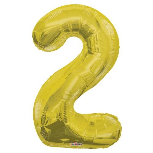 Ballon 2 gold 85cm