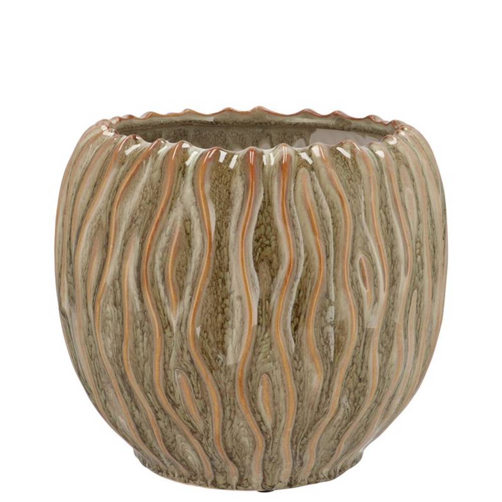 Keramik Topf Finn grün 17x17x14cm