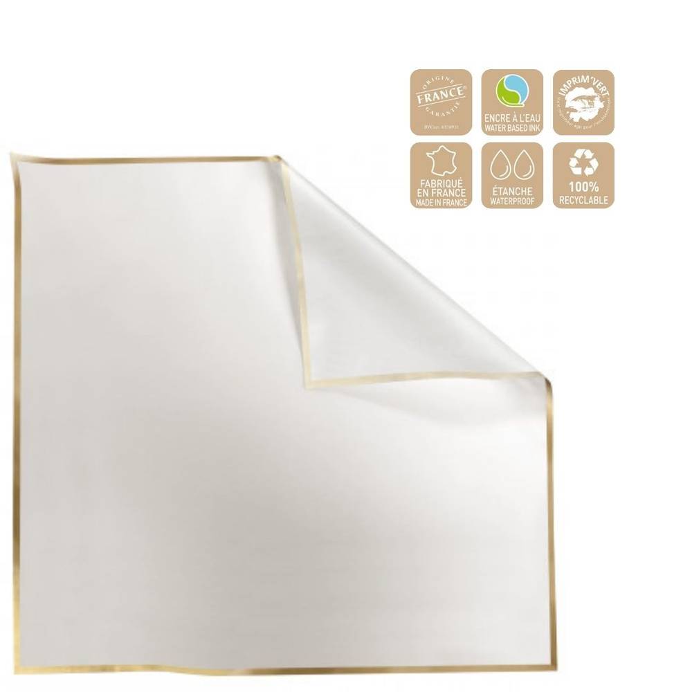Folie Blatt Cachotier weiss 70x70cm