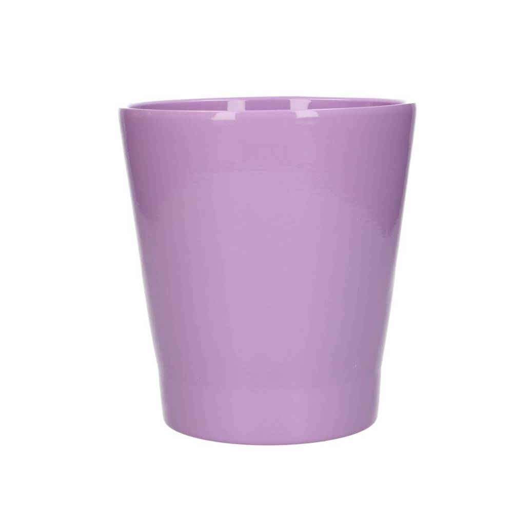 Keramik Orchidee Topf lila D13cm H14cm