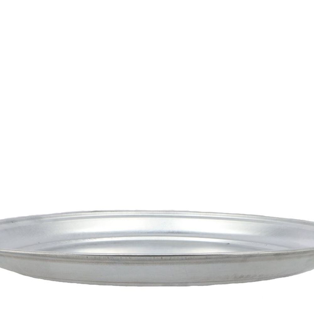Zink Schale silber D45cm