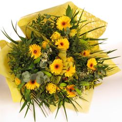 Strauß gelb Rosen Speciaal 50cm 21 Stiele