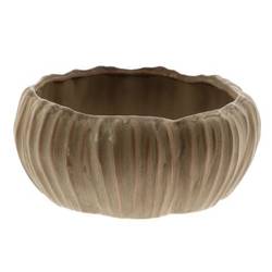 Keramik Schale Chalise braun D19.5cm H09cm