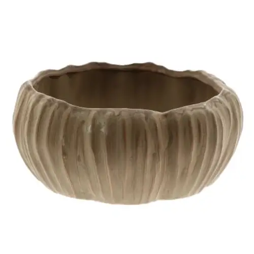 Keramik Schale Chalise braun D19.5cm H09cm