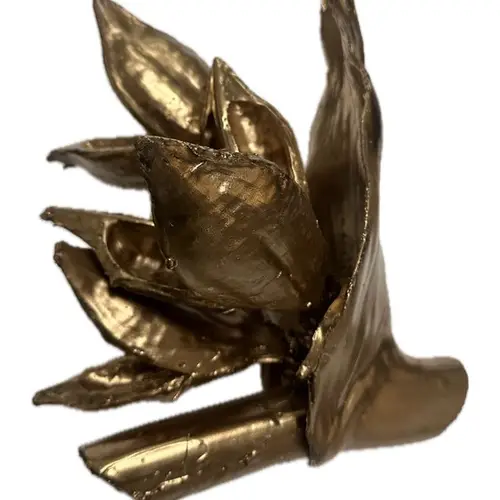 Seiden Wachs Meeresfrüchte gold