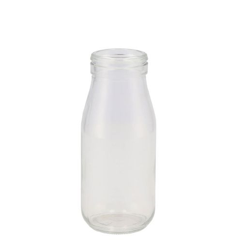 Glas Flasche Milchflasche D06cm H14cm