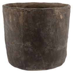 Keramik Übertopf Iron Stone grau D30cm H28cm