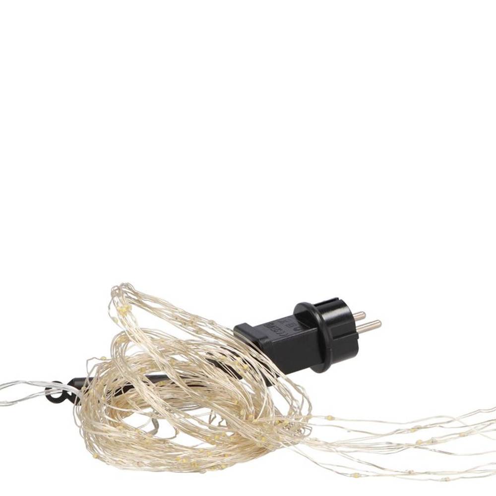 Silberdraht 300-led Warm weiss + Adapter