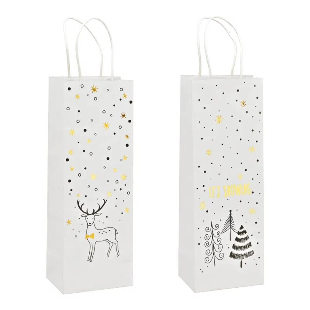 Flaschentüte aus Papier 2-fach 12x35x09cm