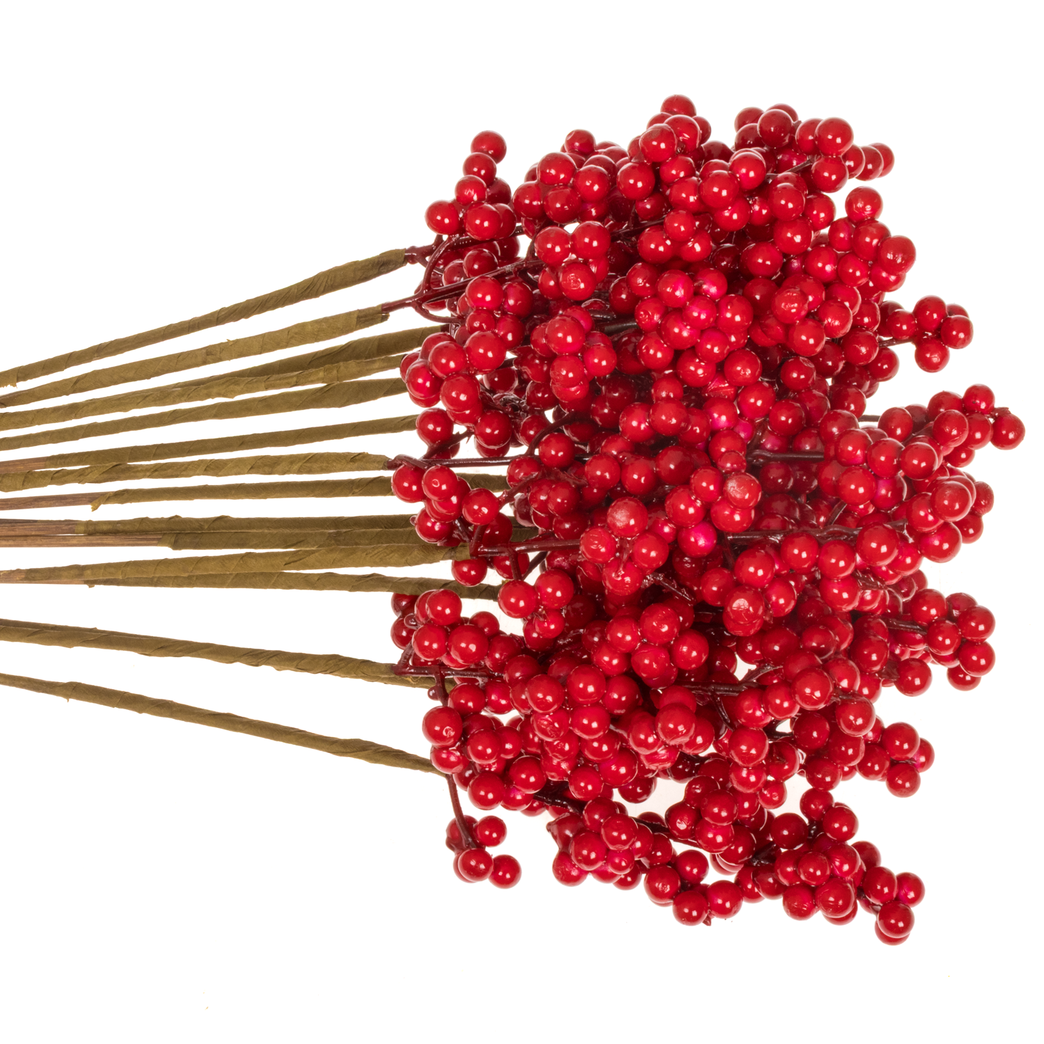 Trocken Ilex auf Stab rot L55cm x15