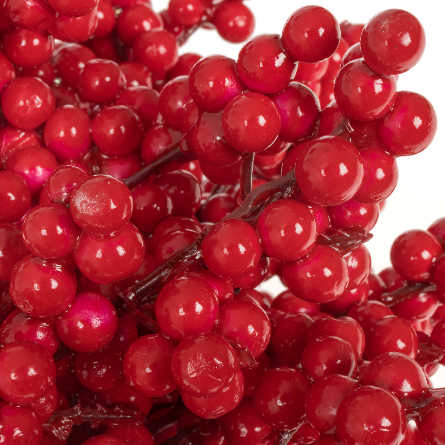 Trocken Ilex auf Stab rot L55cm x15