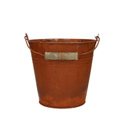 Zink Eimer Rost D16cm H15cm