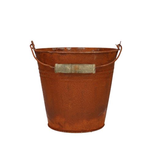 Zink Eimer Rost D16cm H15cm