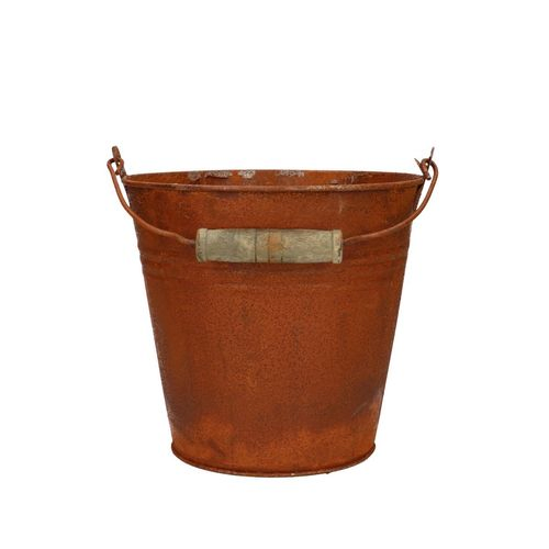 Zink Eimer Rost D16cm H15cm
