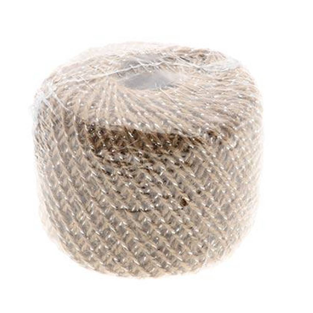 Drahtseil Jute silber 200g