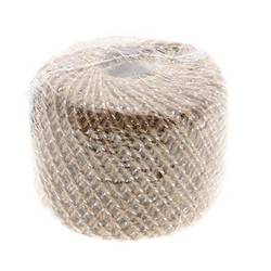 Drahtseil Jute silber 200g