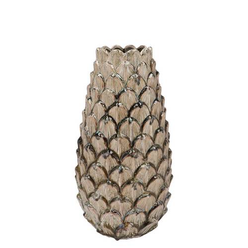 Keramik Vase Tannenzapfen 14x25cm